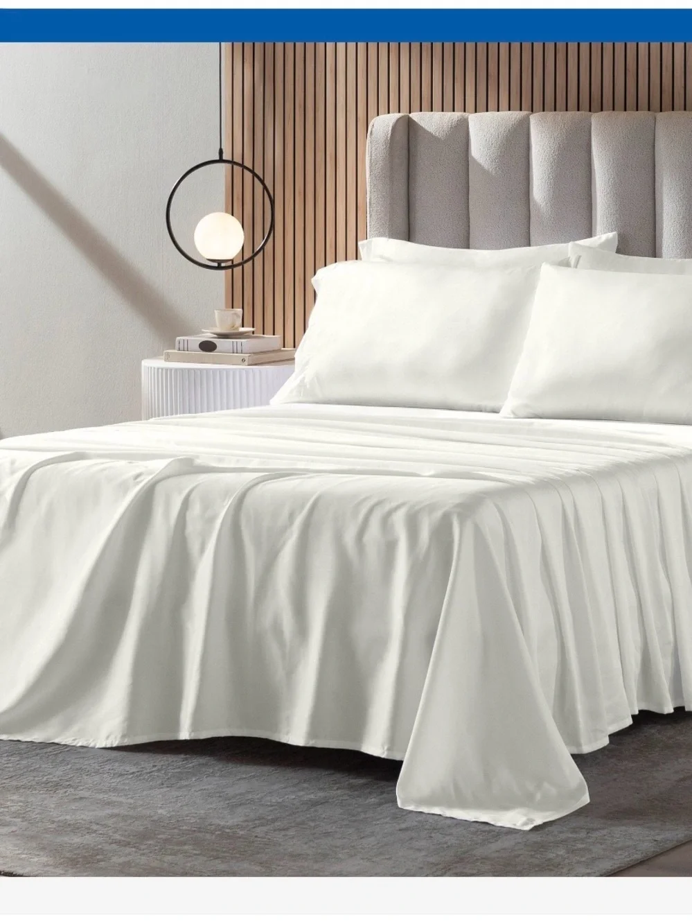 (6)Slumber Chill satin 6Piece cooling sheet set
